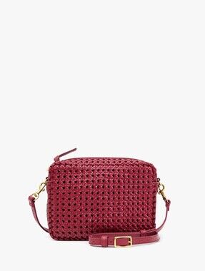 Clare V. Midi Sac Plummy Rattan NWT